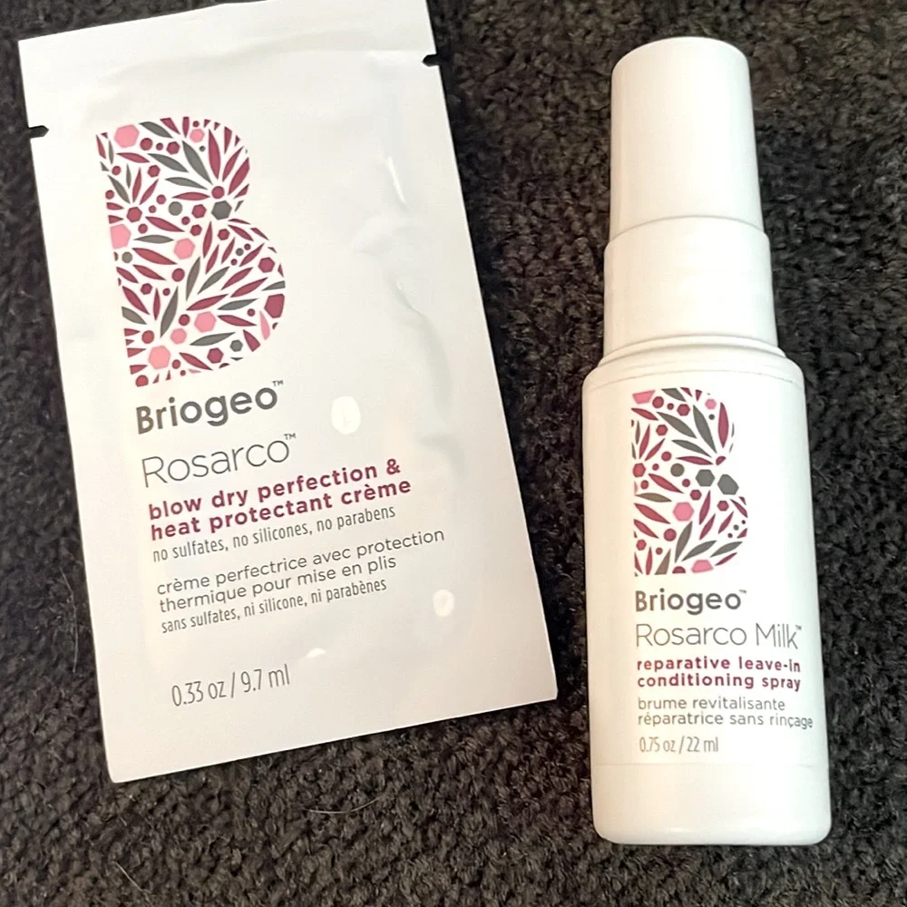 Briogeo Rosarco Haircare Deluxe Travel Duo Bundle